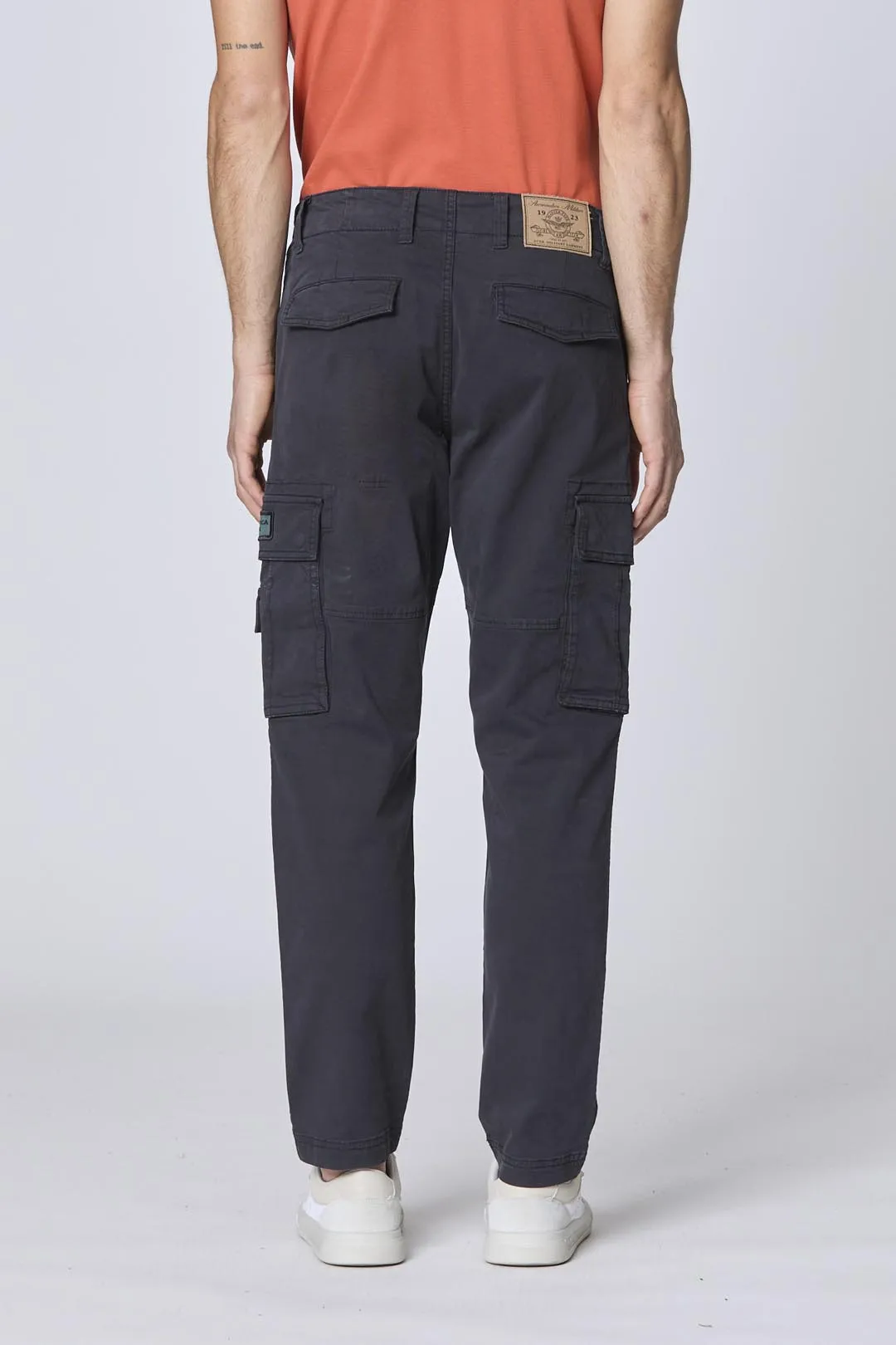 Tapered twill cargo pants