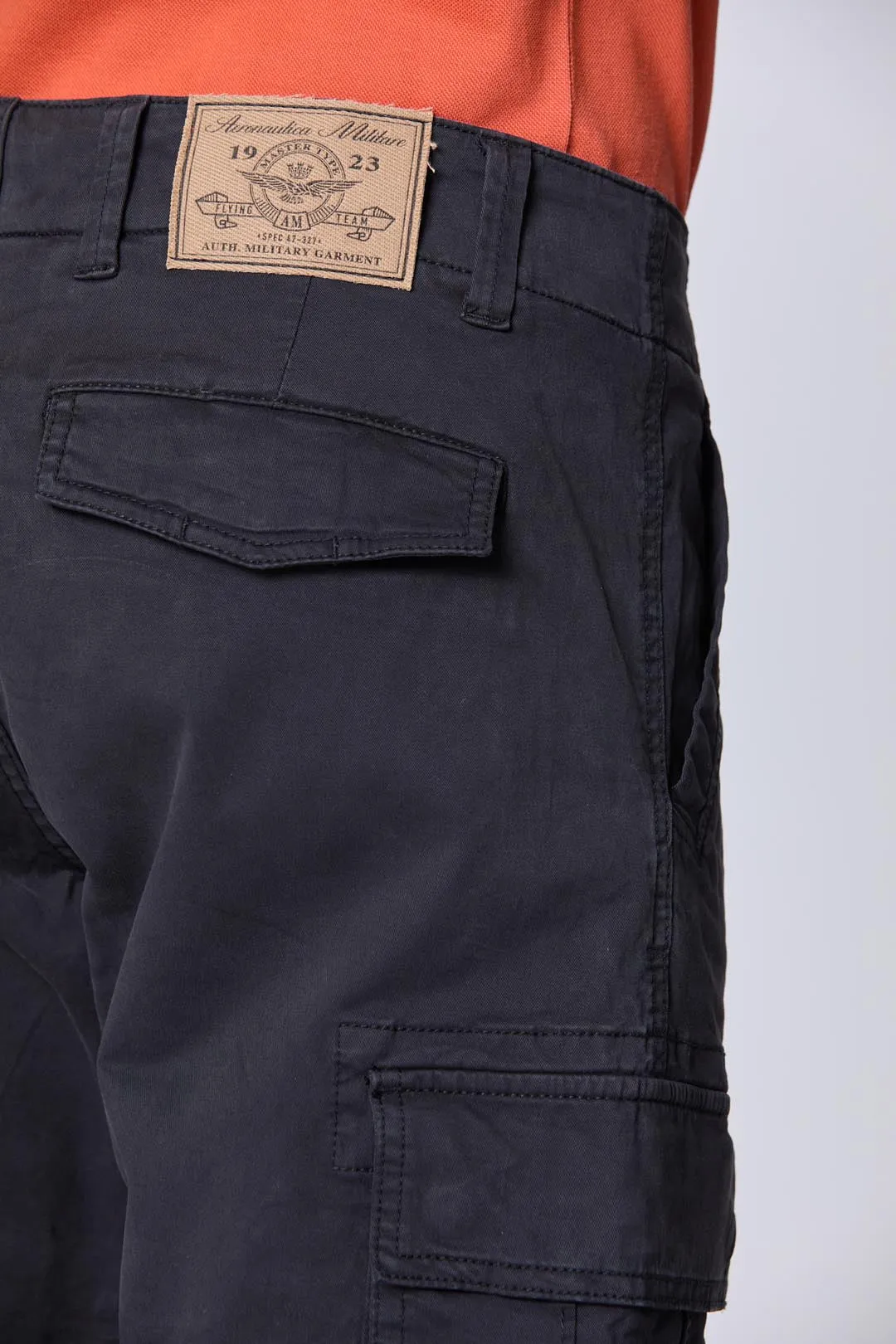 Tapered twill cargo pants