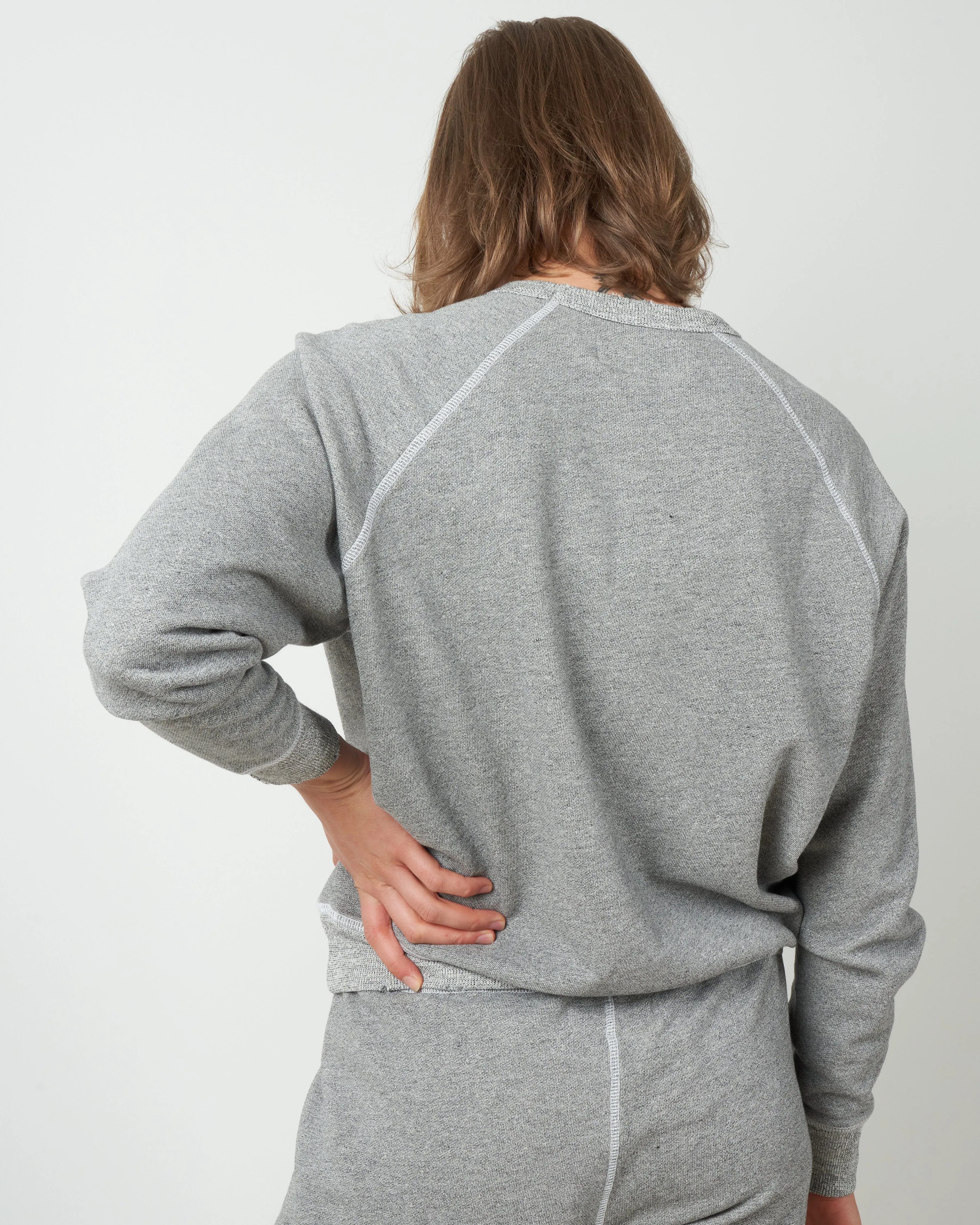 the college sweatshirt - varsity grey