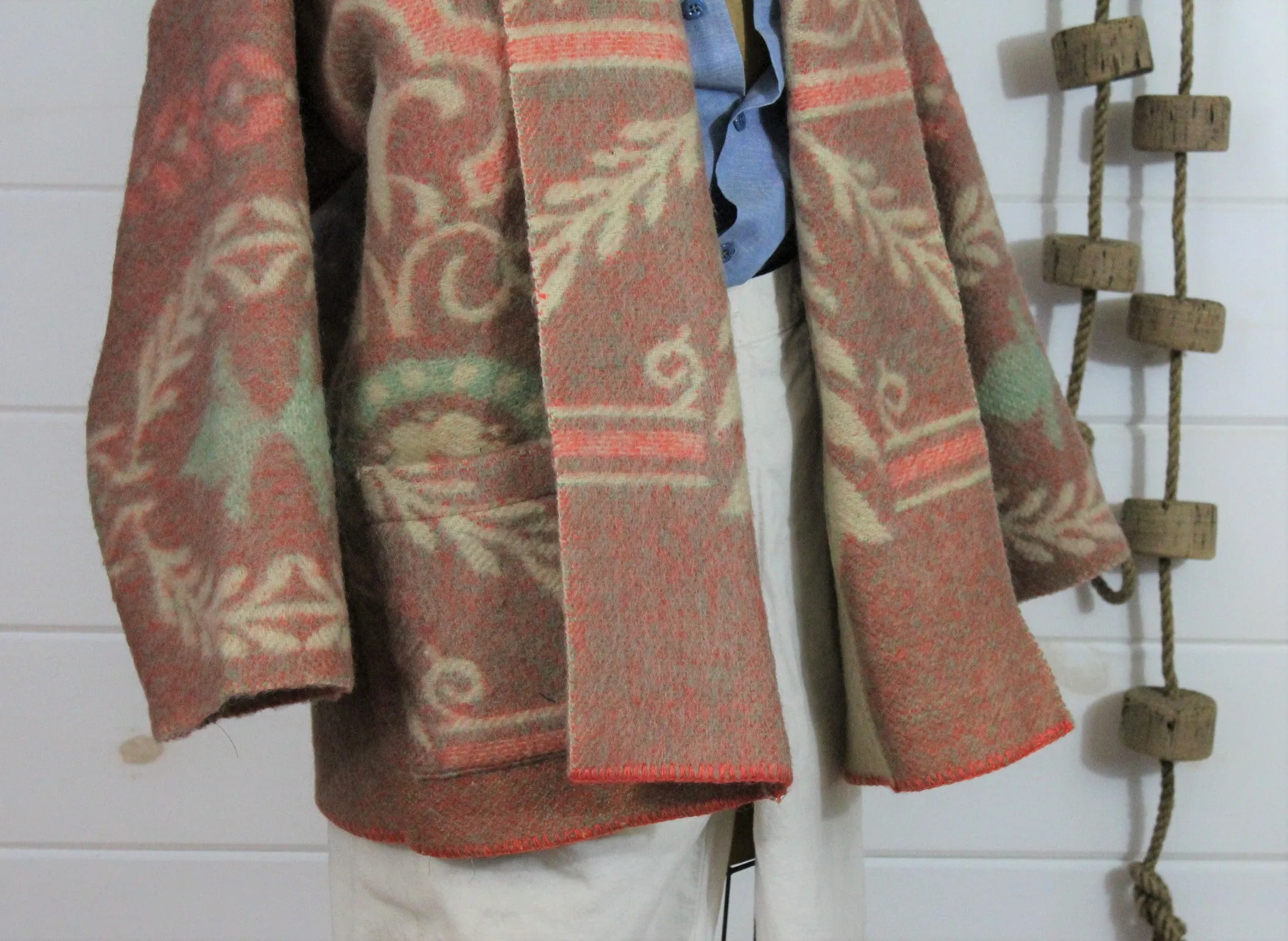 The Highlands Foundry Rose Floral Heritage Blanket Coat THF140