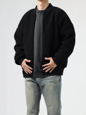 Thickened Polar Fleece Baseball Jacket