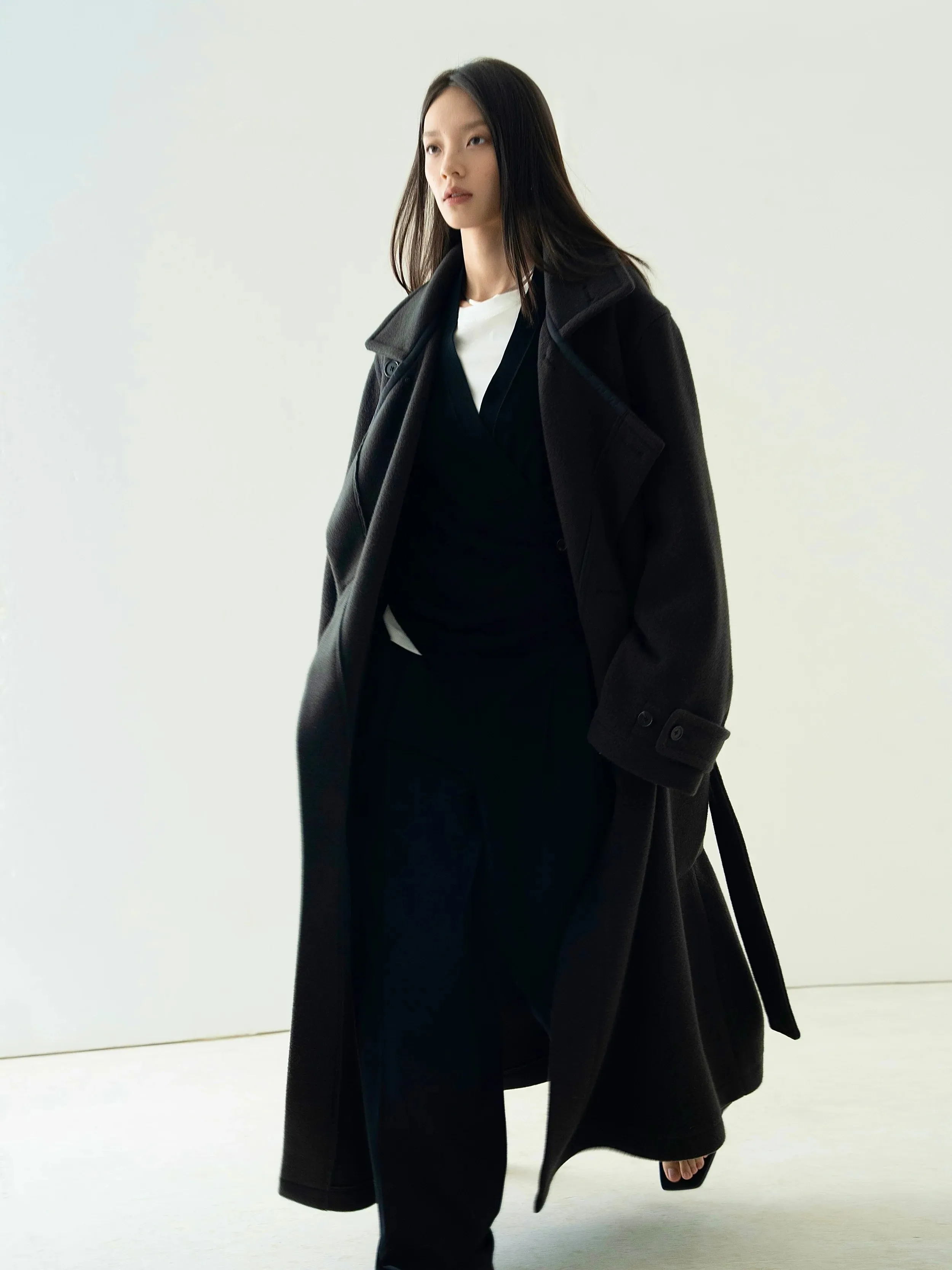 Timeless Black Overcoat