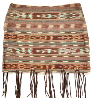 Tucson-Serape Fringed Skirt