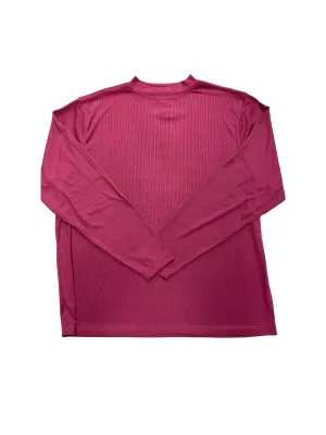 Tulliano Long Sleeve Ribbed Mock Neck - Burgundy