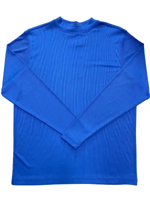 Tulliano Long Sleeve Ribbed Mock Neck - Sailor