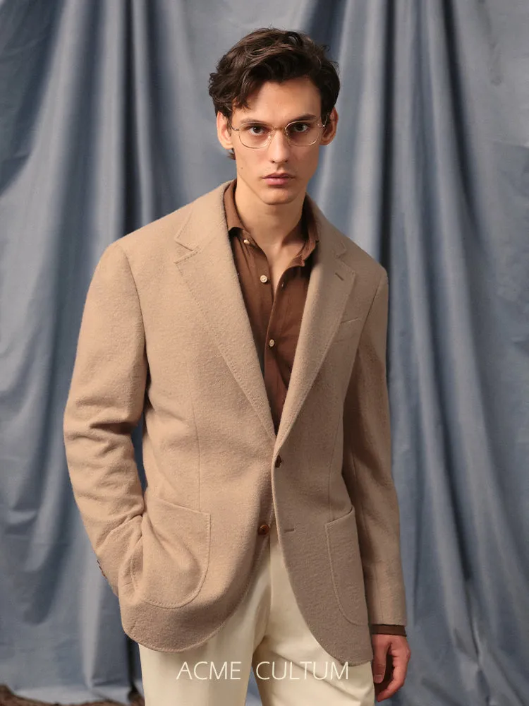 Two-Color Wool-Cotton Jacket