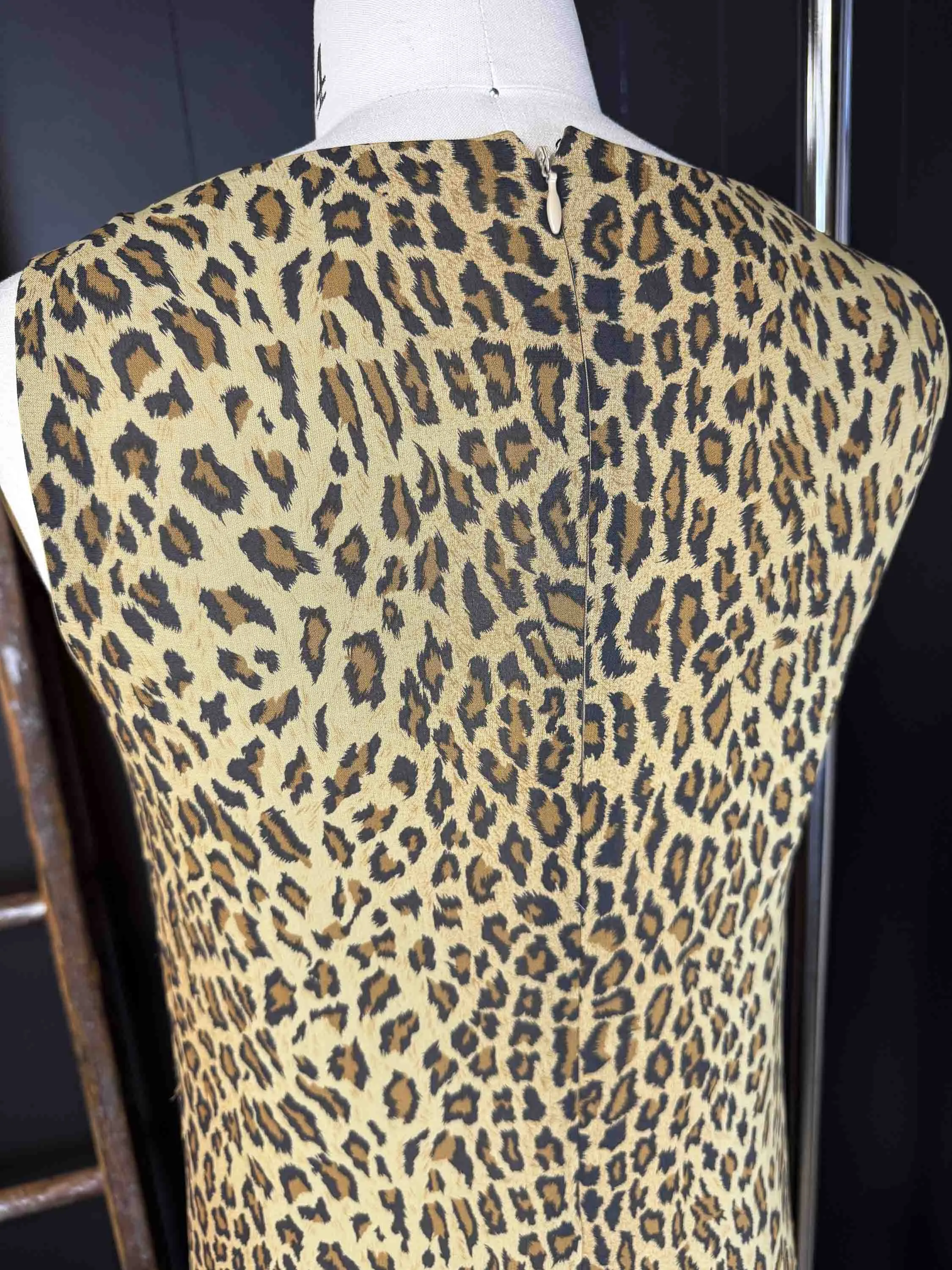 Vintage Leopard Slip Dress - Size XS/S