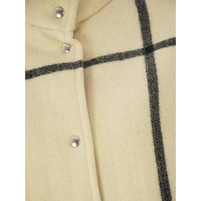 Vintage Vuokko Suomi Finland A-line Coat Plaid 1970s  US Size 4-6 EU 36