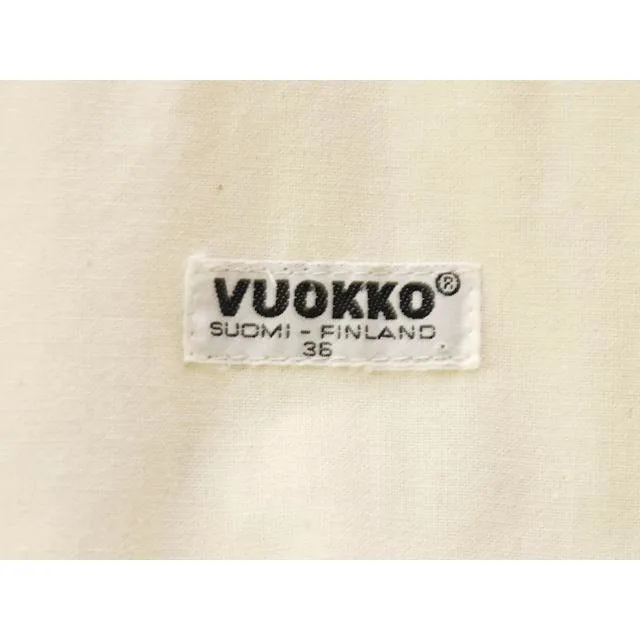 Vintage Vuokko Suomi Finland A-line Coat Plaid 1970s  US Size 4-6 EU 36