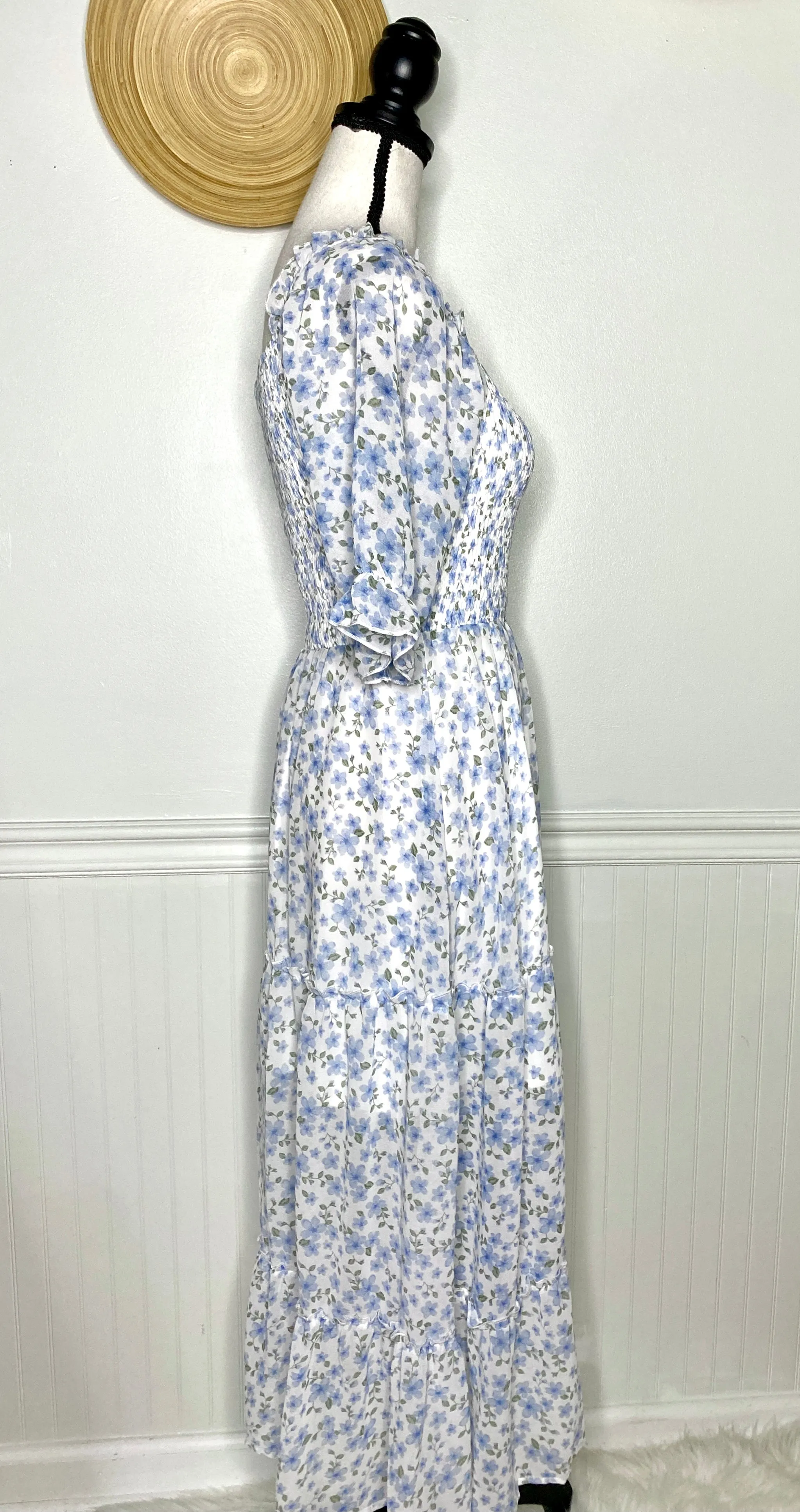 Watch Me Bloom Smocked Midi Dress