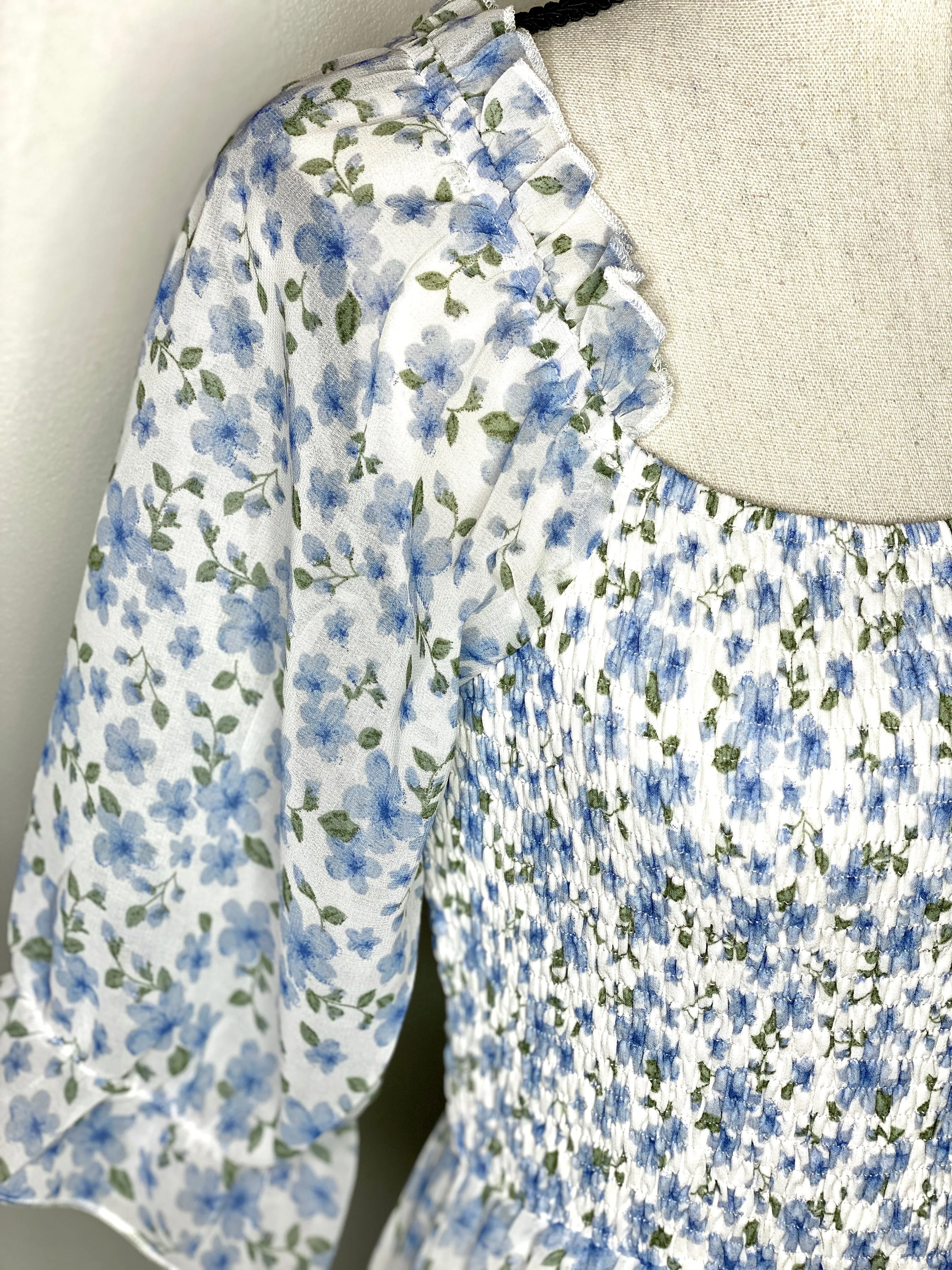 Watch Me Bloom Smocked Midi Dress
