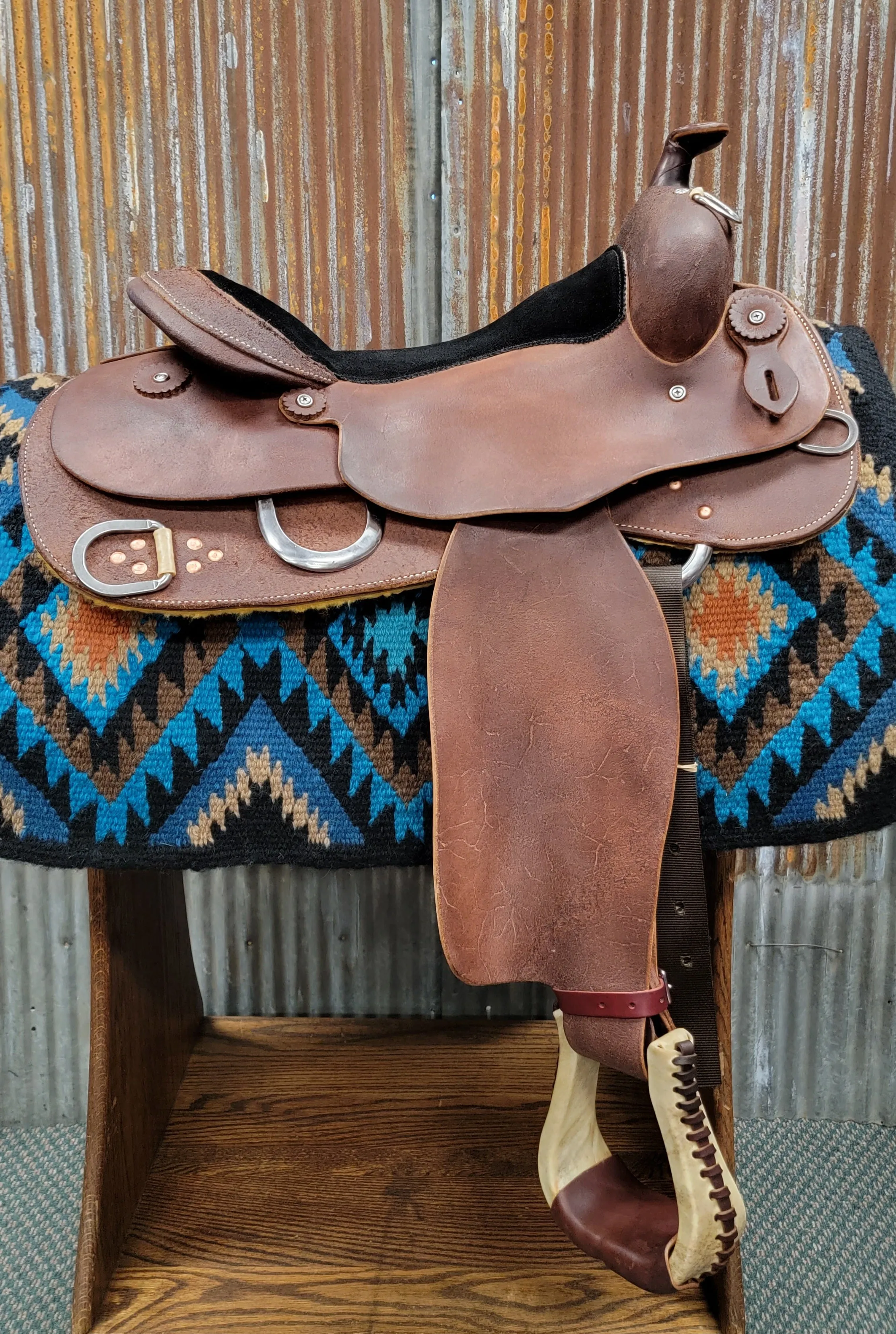 West 20 Custom Heavy Oiled Training Saddle by RW Bowman