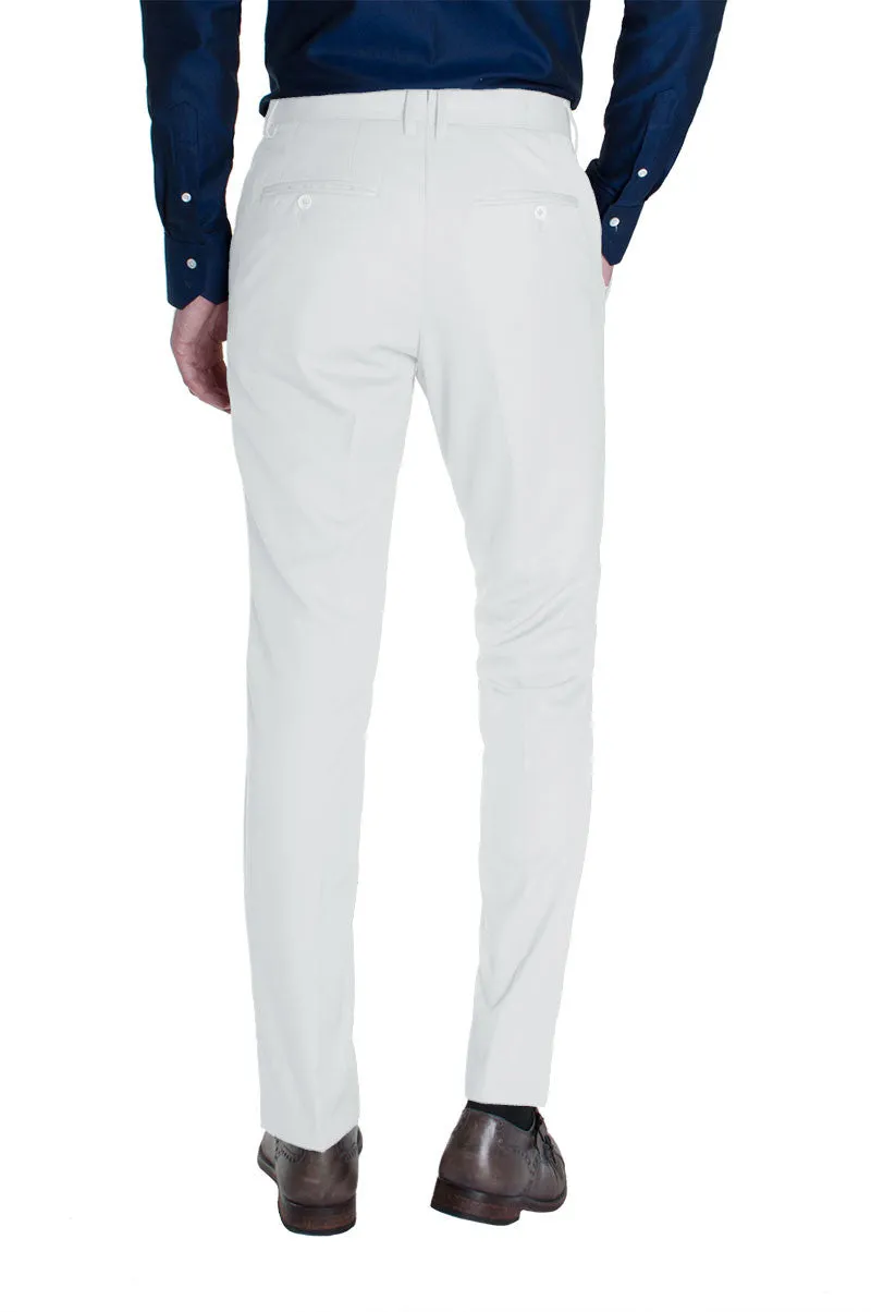 White Cotton Dress Pants
