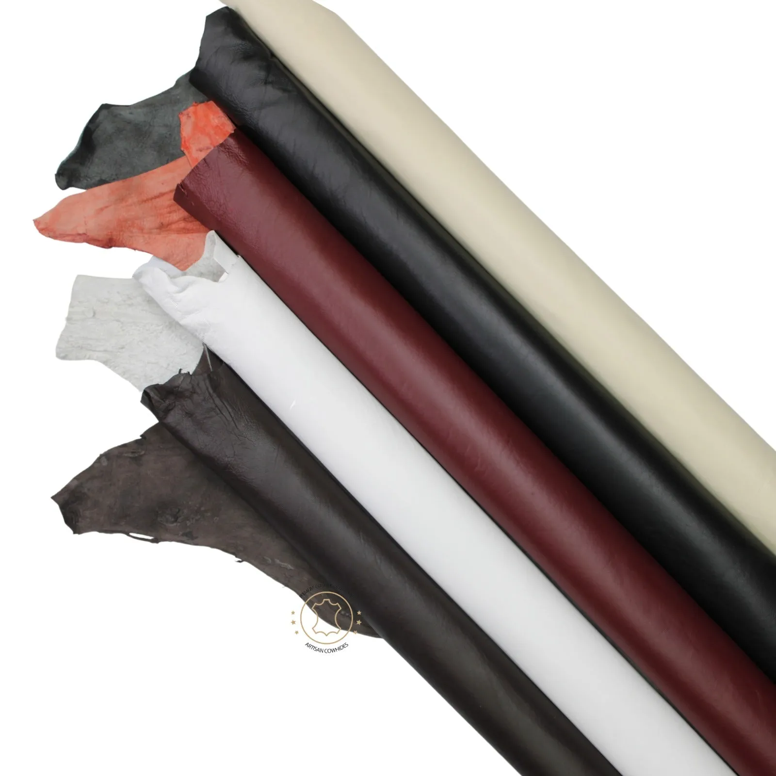 WHITE Lambskin Leather - Garment Leather Thickness: 0.8 -1.0 mm/ 2 - 2.5oz / Size 7 - 10 SqFt