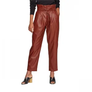 Who What Wear Women's Mid Rise Straight Leg Paperbag Pants