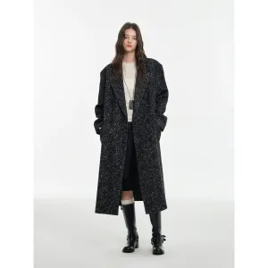 Wide Shoulder Double-Breasted Coat