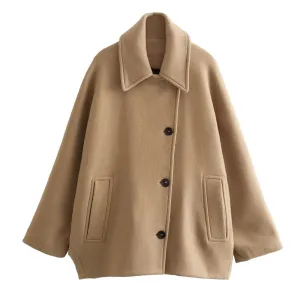 Women's Oversized Warm Winter Coat in Trench Style | Ideal for Autumn/Winter