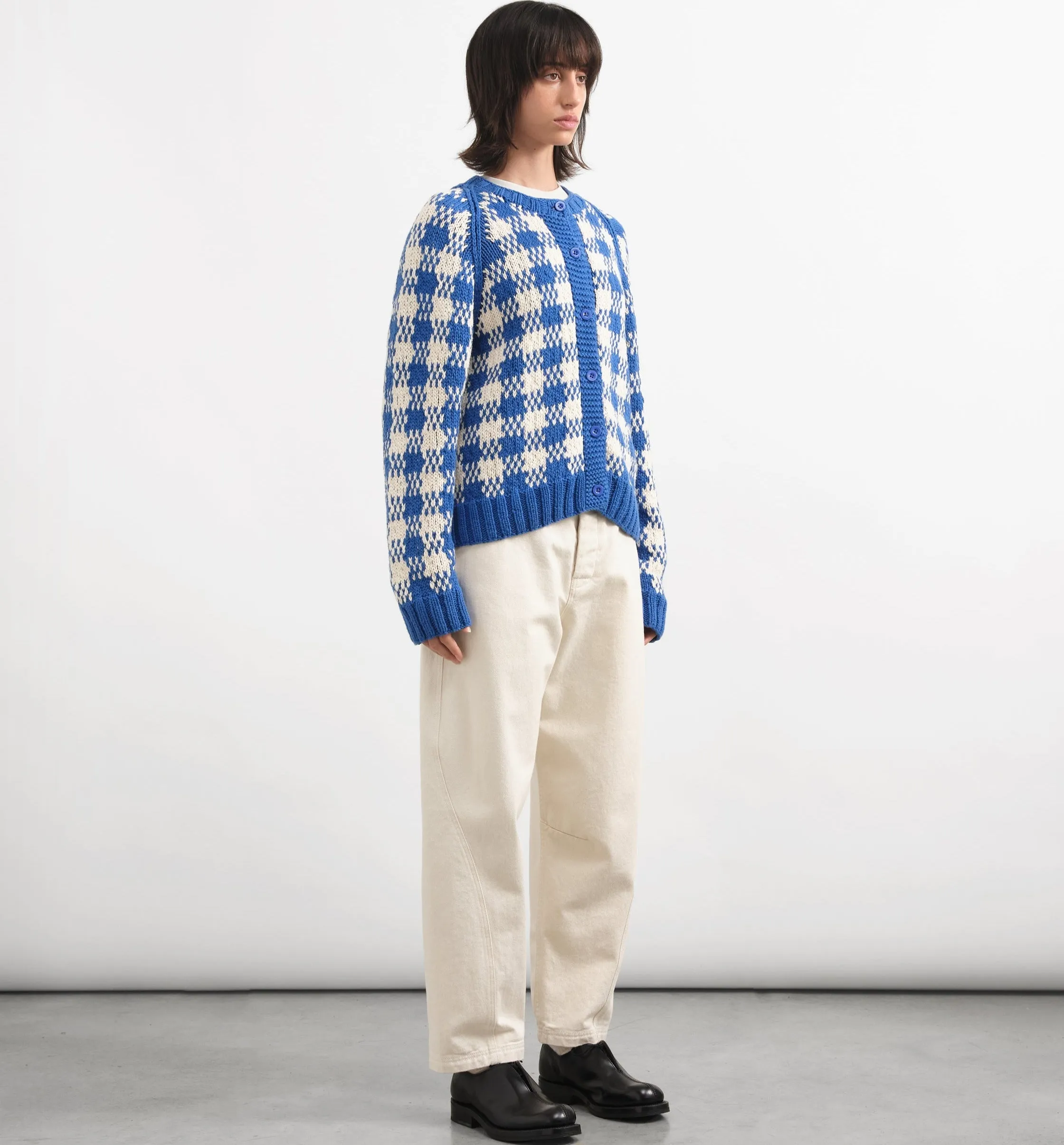 YMC Twisted Trouser Ecru