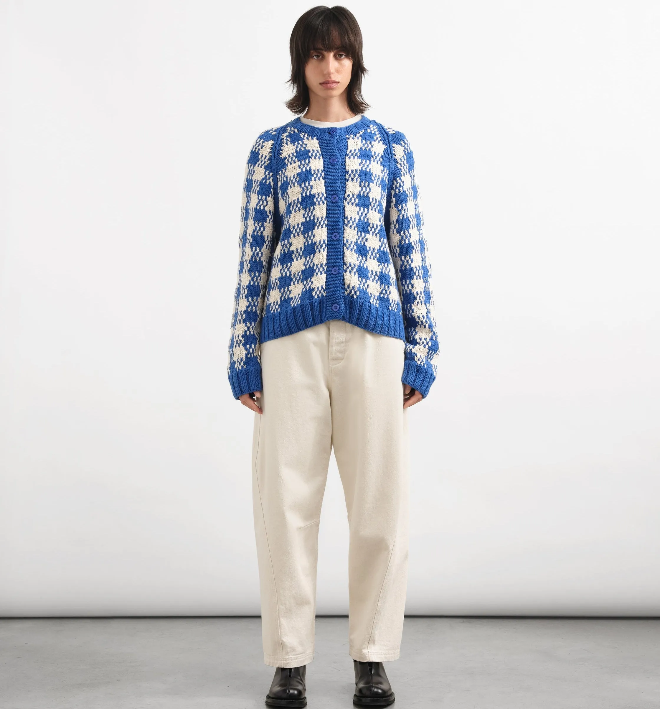 YMC Twisted Trouser Ecru