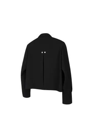 Zip-Up Wool Blend Jacket